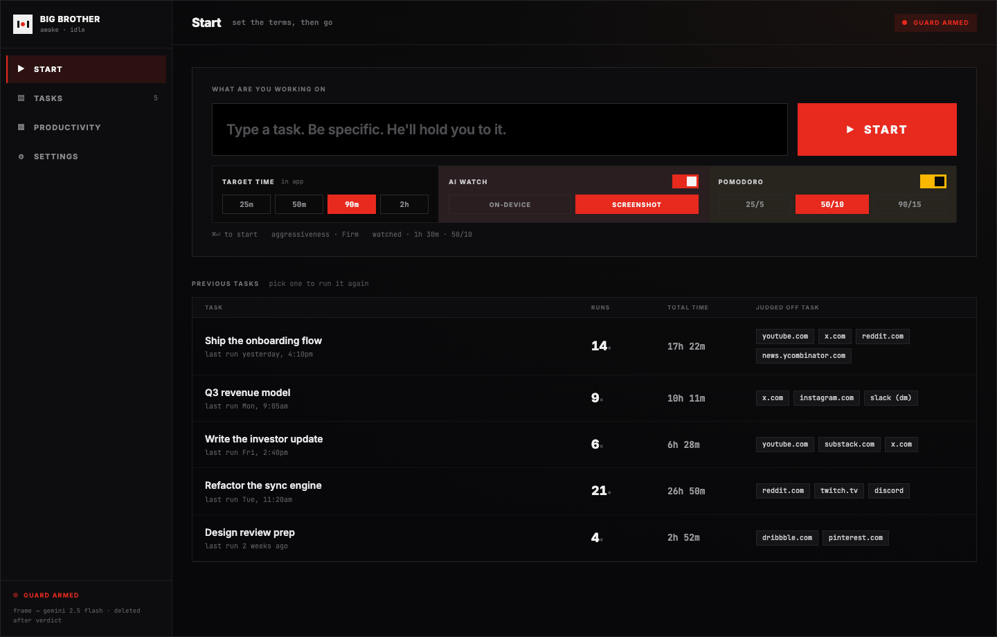 Big Brother: AI watches you work screenshot 1